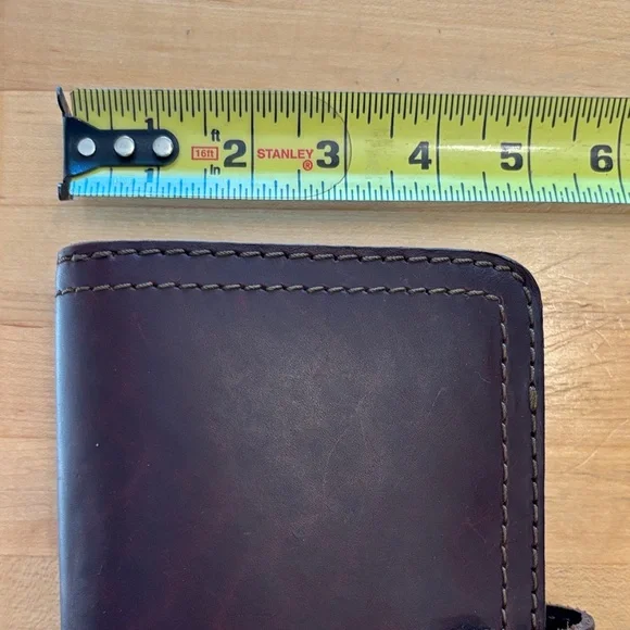 Saddleback Chestnut Brown Big Leather Wallet - Picture 4 of 8